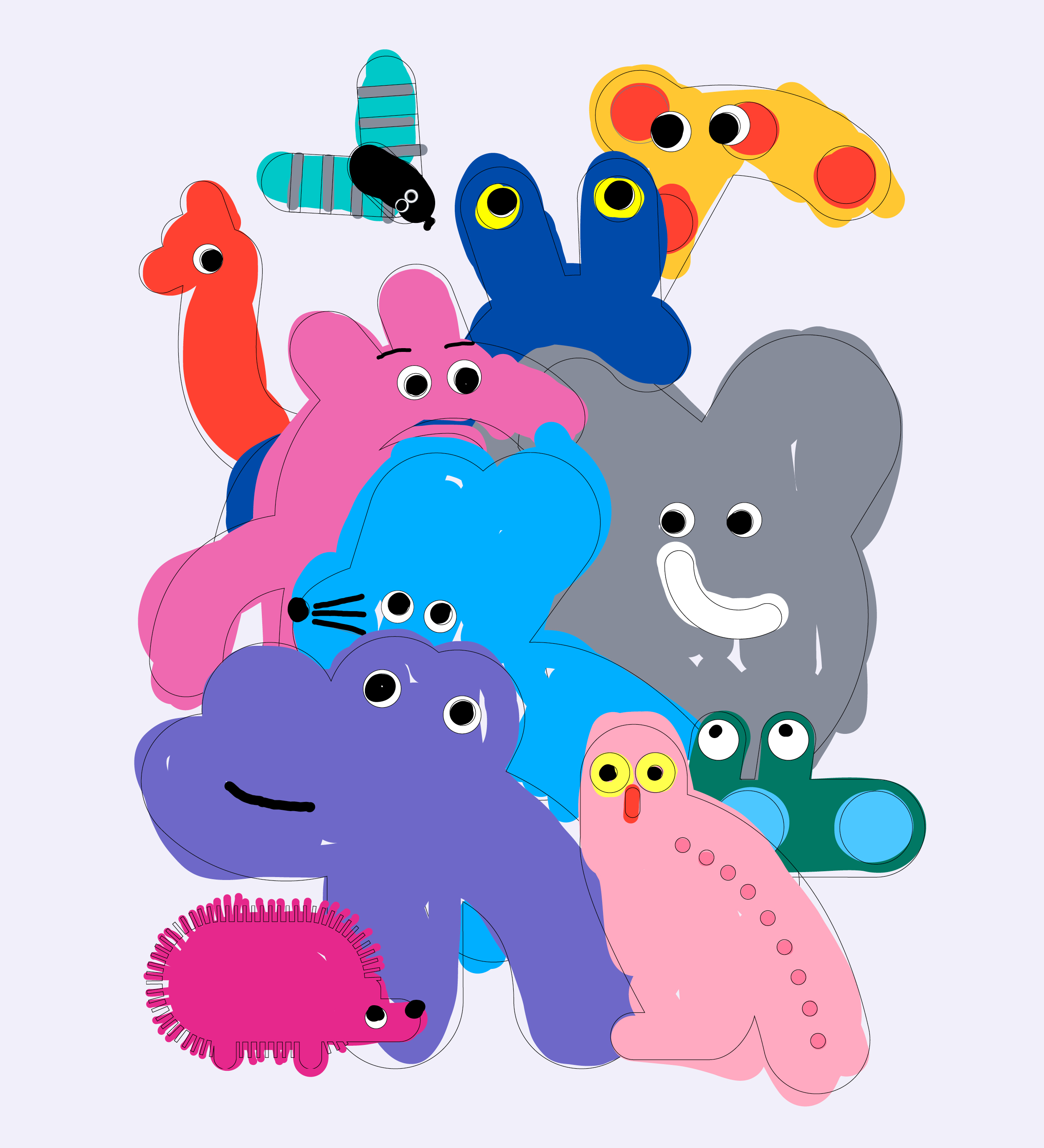 Linelobs – Fan Art Lobmob Digitale Illustration Kids
