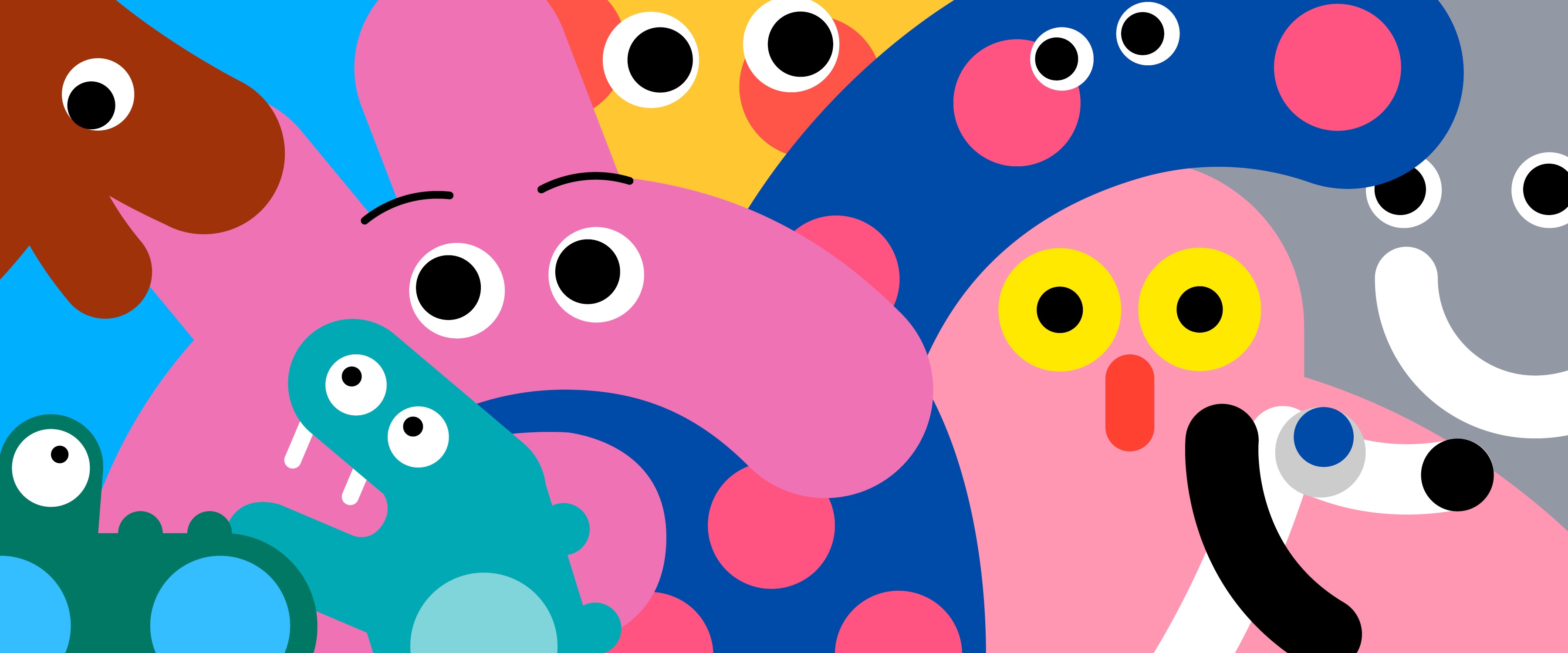 Linelobs Charaktere – bunte, linienbetonte Illustration