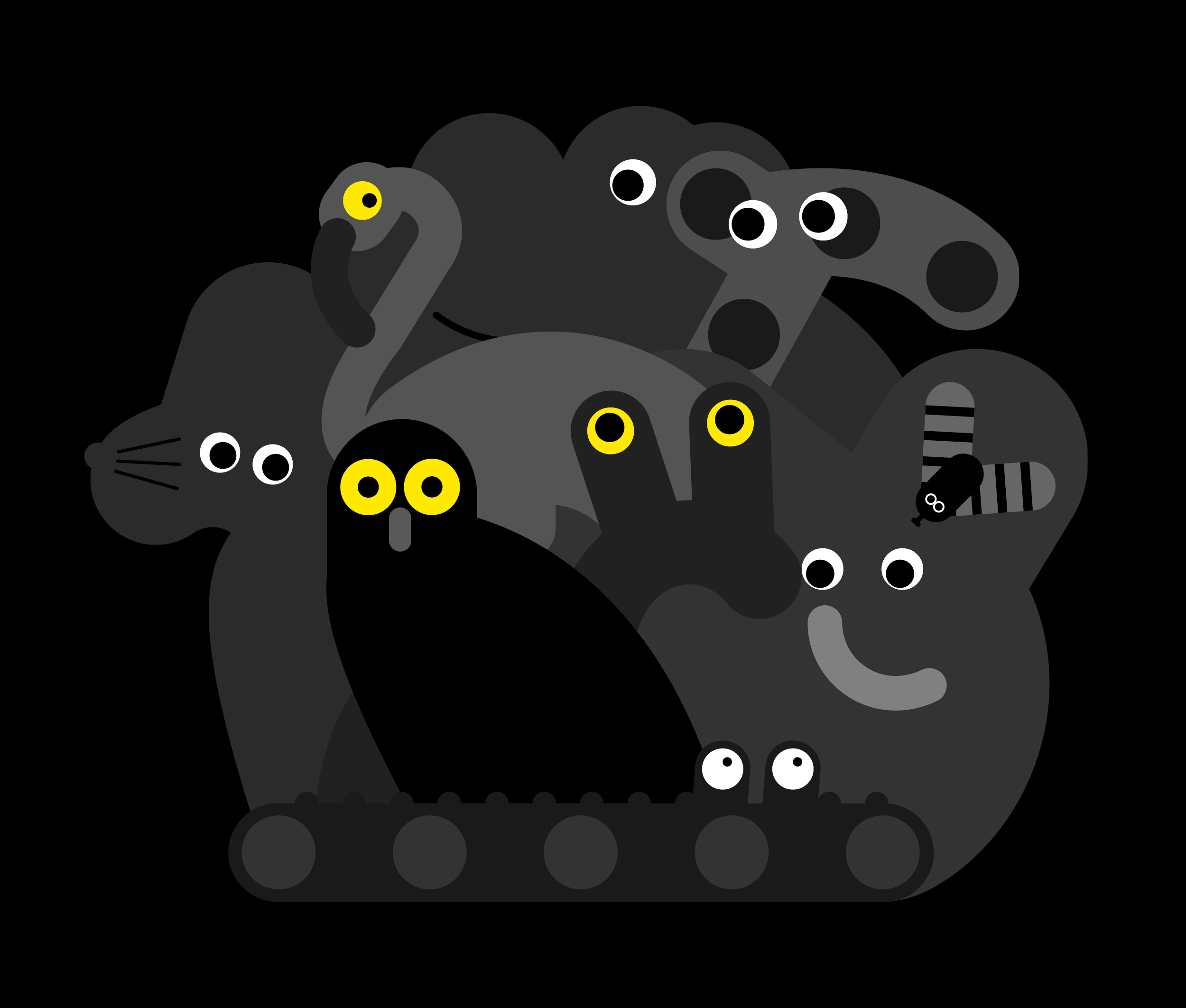 Linelobs – Lobmob by Night Character Illustration
