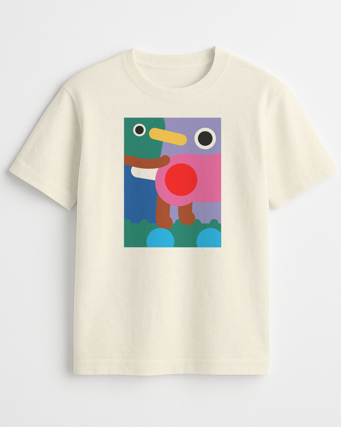 Linelobs – T-Shirt Print Colorful Abstract Character Art