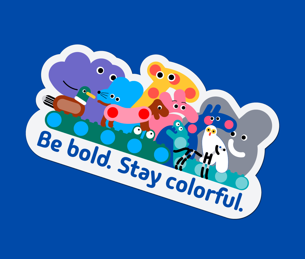 Linelobs – Zoo Animals Character Sticker Design